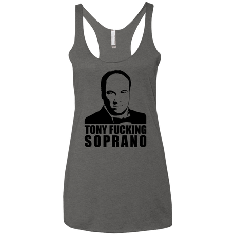 T-Shirts Premium Heather / X-Small Tony Fucking Soprano Women's Triblend Racerback Tank