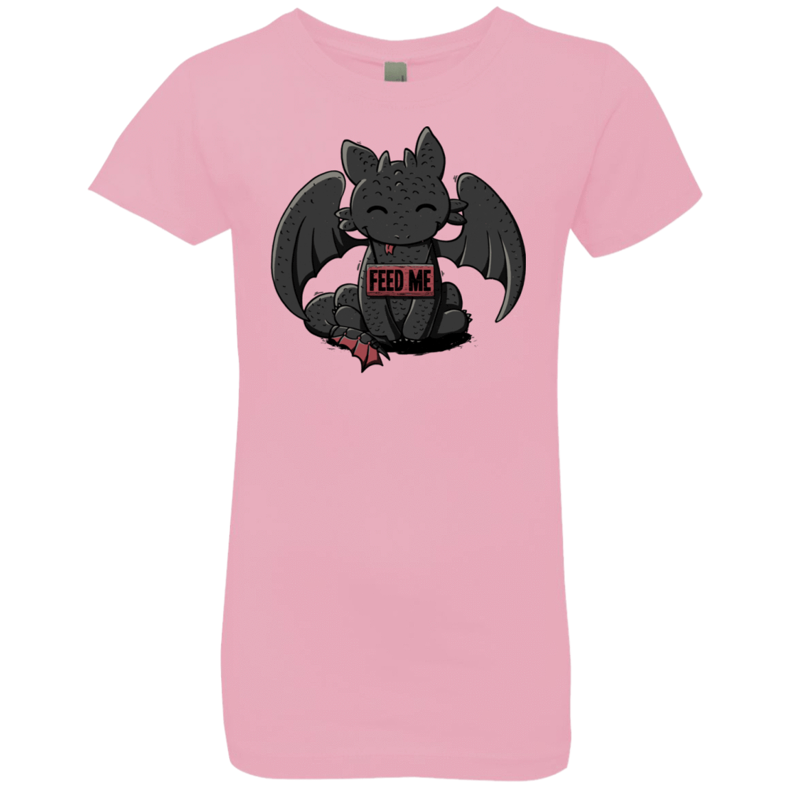 T-Shirts Light Pink / YXS Toothless Feed Me Girls Premium T-Shirt