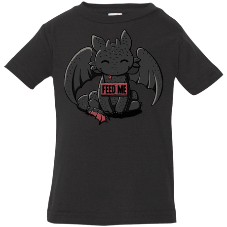 T-Shirts Black / 6 Months Toothless Feed Me Infant Premium T-Shirt