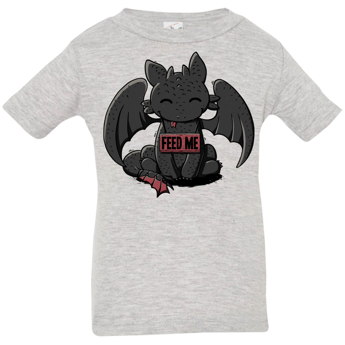 T-Shirts Heather Grey / 6 Months Toothless Feed Me Infant Premium T-Shirt
