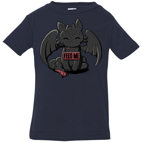 T-Shirts Navy / 6 Months Toothless Feed Me Infant Premium T-Shirt