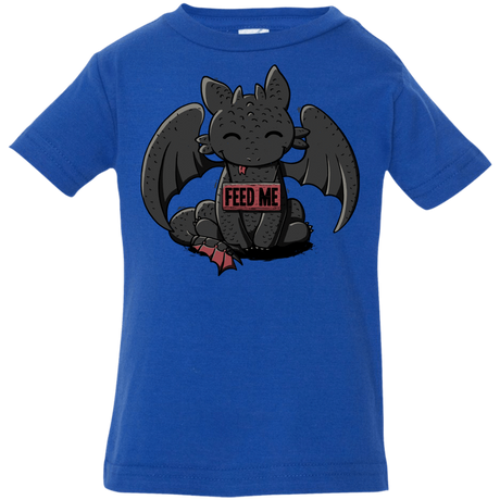 T-Shirts Royal / 6 Months Toothless Feed Me Infant Premium T-Shirt