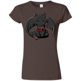 T-Shirts Dark Chocolate / S Toothless Feed Me Junior Slimmer-Fit T-Shirt