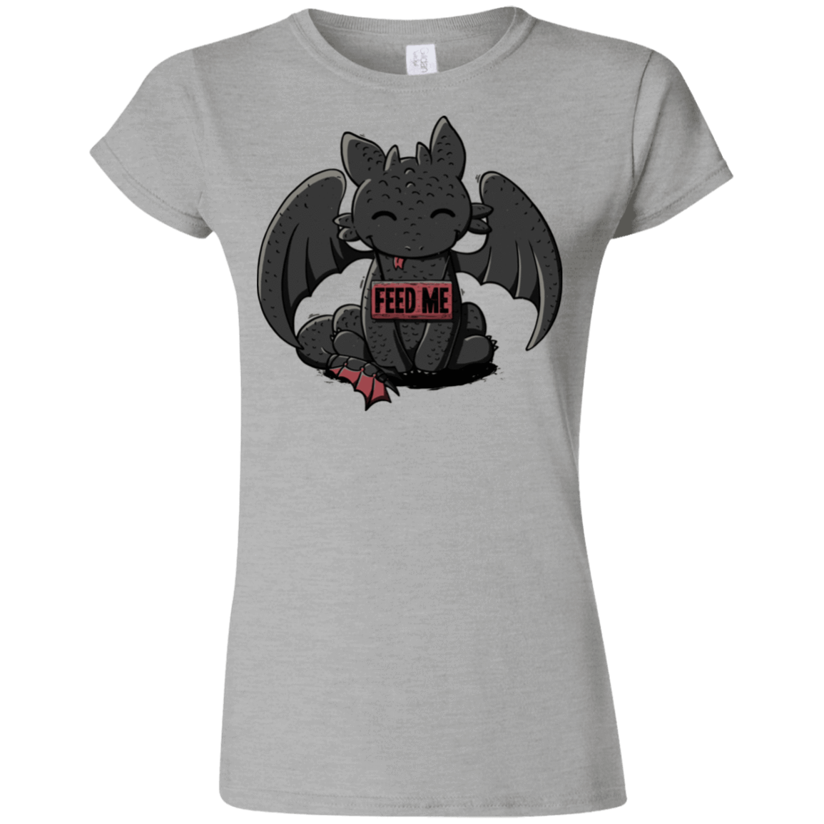 T-Shirts Sport Grey / S Toothless Feed Me Junior Slimmer-Fit T-Shirt