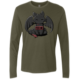 T-Shirts Military Green / S Toothless Feed Me Men's Premium Long Sleeve