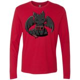 T-Shirts Red / S Toothless Feed Me Men's Premium Long Sleeve