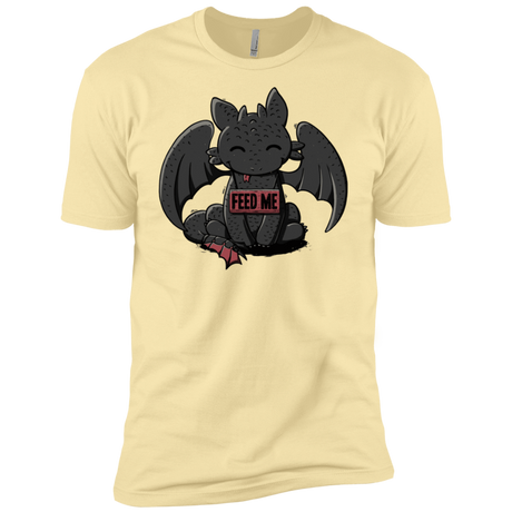 T-Shirts Banana Cream / X-Small Toothless Feed Me Men's Premium T-Shirt
