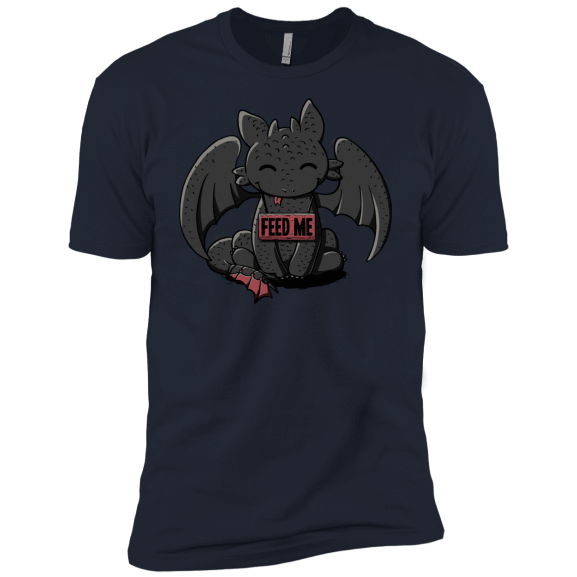 T-Shirts Midnight Navy / X-Small Toothless Feed Me Men's Premium T-Shirt