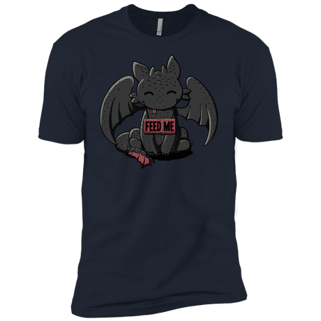 T-Shirts Midnight Navy / X-Small Toothless Feed Me Men's Premium T-Shirt