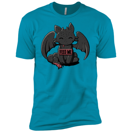 T-Shirts Turquoise / X-Small Toothless Feed Me Men's Premium T-Shirt