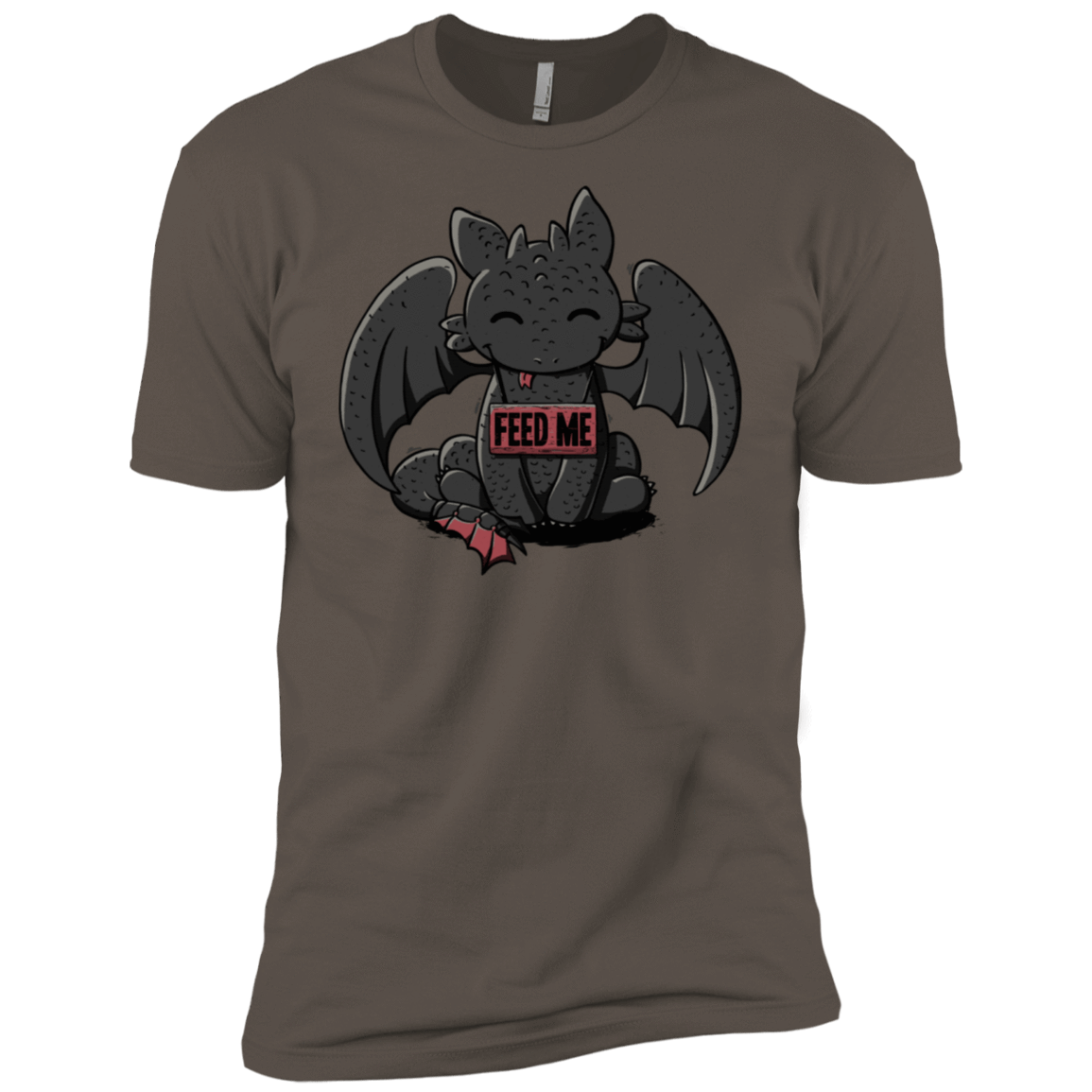 T-Shirts Warm Grey / X-Small Toothless Feed Me Men's Premium T-Shirt