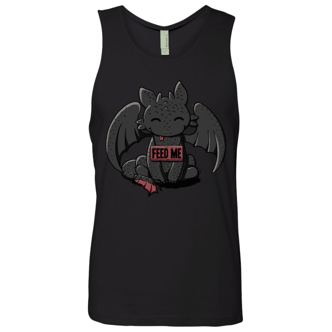 T-Shirts Black / S Toothless Feed Me Men's Premium Tank Top