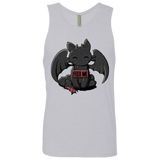 T-Shirts Heather Grey / S Toothless Feed Me Men's Premium Tank Top