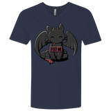 T-Shirts Midnight Navy / X-Small Toothless Feed Me Men's Premium V-Neck