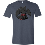 T-Shirts Heather Navy / S Toothless Feed Me Men's Semi-Fitted Softstyle