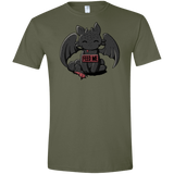 T-Shirts Military Green / S Toothless Feed Me Men's Semi-Fitted Softstyle