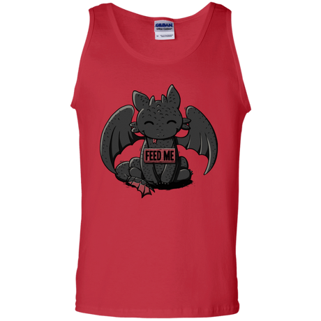 T-Shirts Red / S Toothless Feed Me Men's Tank Top