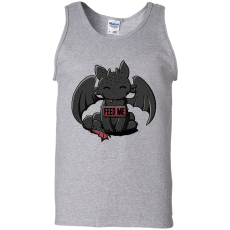 T-Shirts Sport Grey / S Toothless Feed Me Men's Tank Top