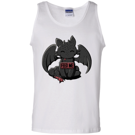 T-Shirts White / S Toothless Feed Me Men's Tank Top