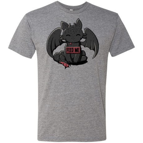 T-Shirts Premium Heather / S Toothless Feed Me Men's Triblend T-Shirt