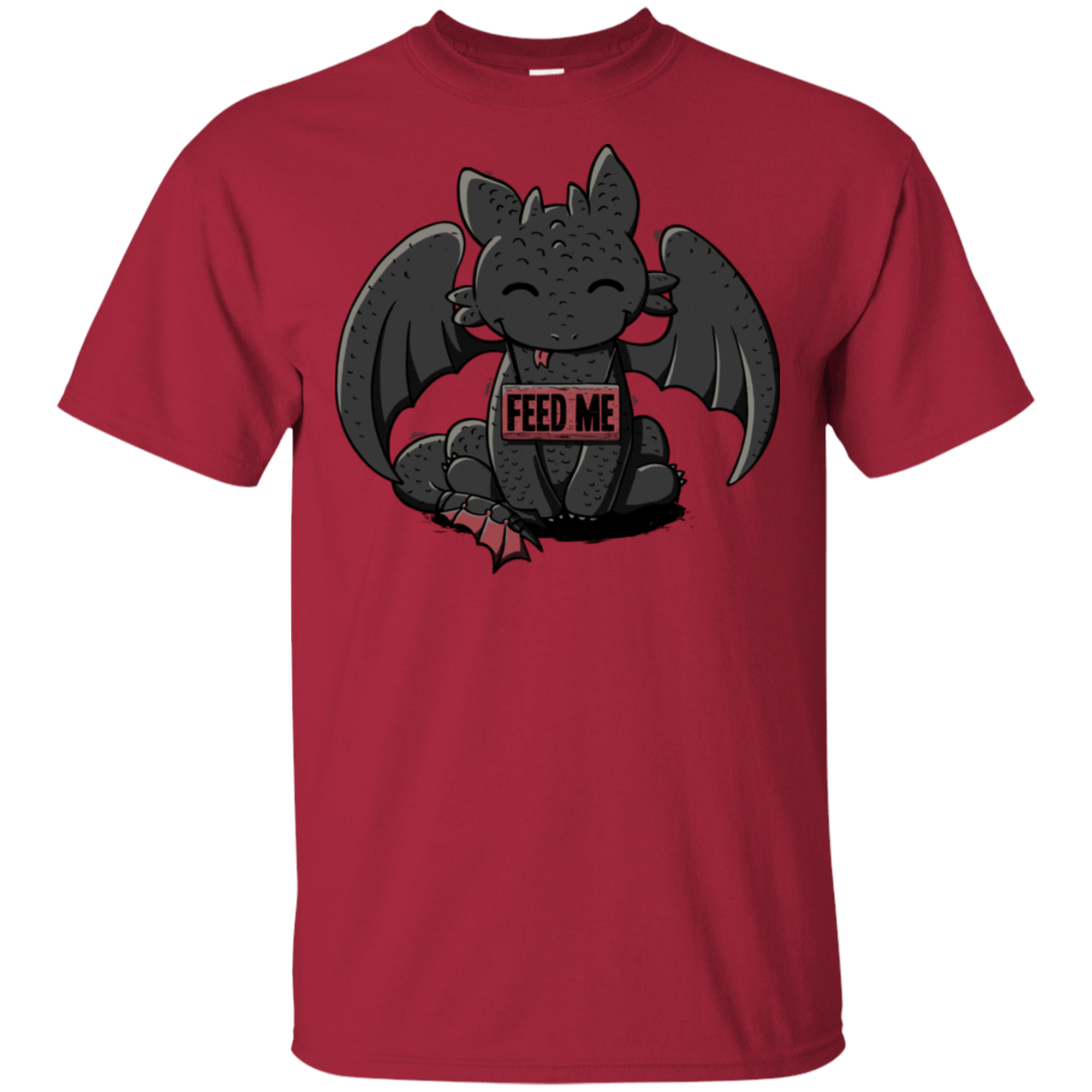 T-Shirts Cardinal / S Toothless Feed Me T-Shirt
