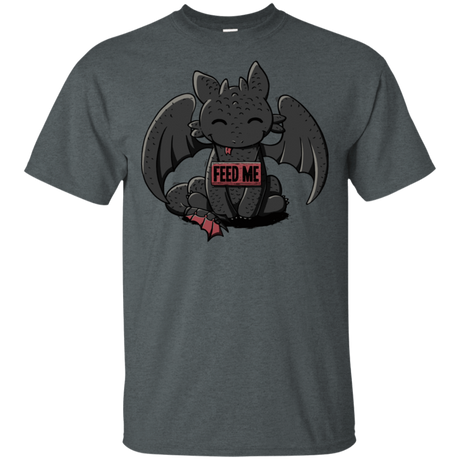 T-Shirts Dark Heather / S Toothless Feed Me T-Shirt