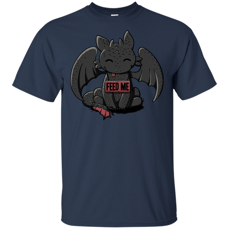 T-Shirts Navy / S Toothless Feed Me T-Shirt