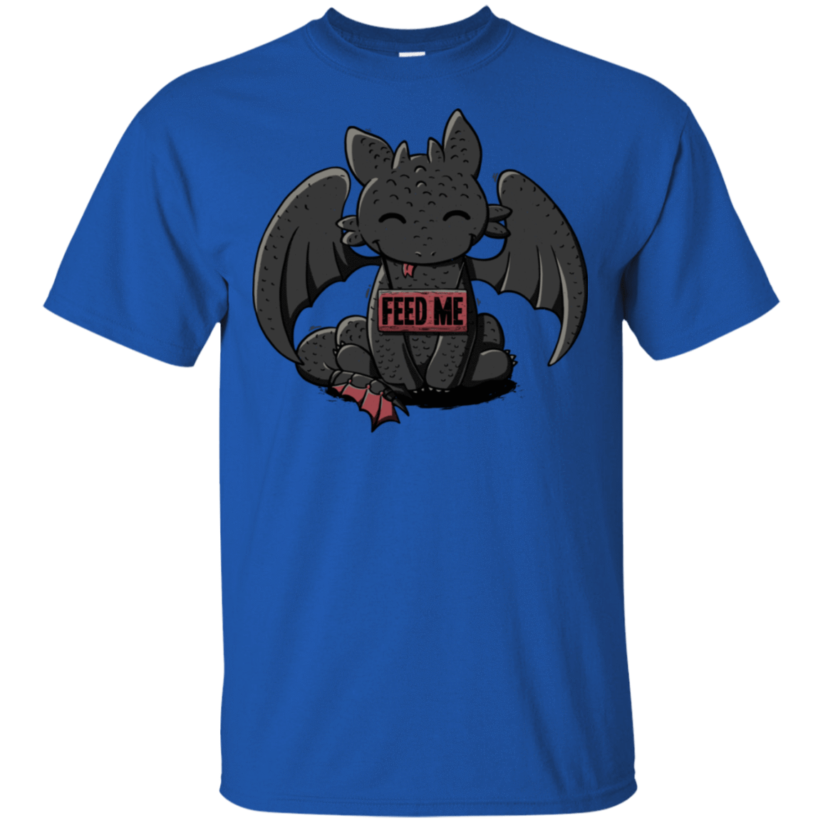 T-Shirts Royal / S Toothless Feed Me T-Shirt