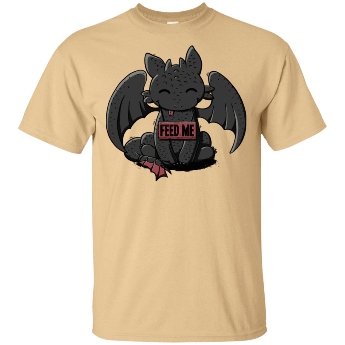 T-Shirts Vegas Gold / S Toothless Feed Me T-Shirt