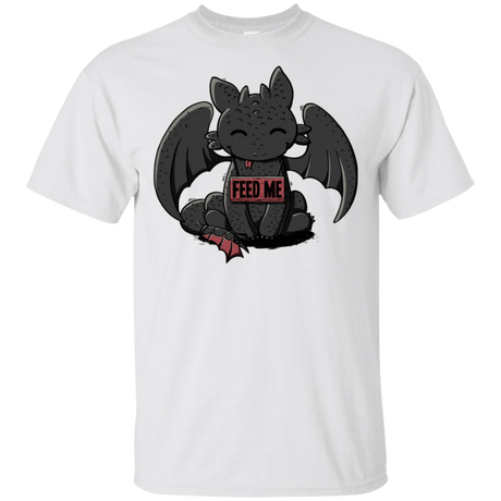 T-Shirts White / S Toothless Feed Me T-Shirt