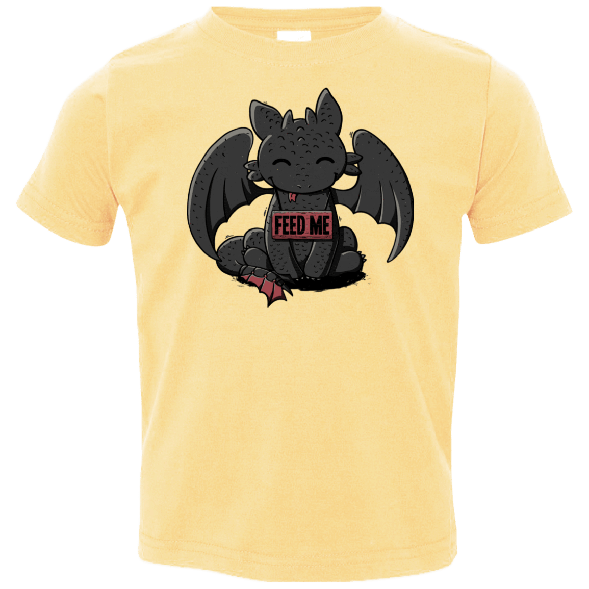 T-Shirts Butter / 2T Toothless Feed Me Toddler Premium T-Shirt
