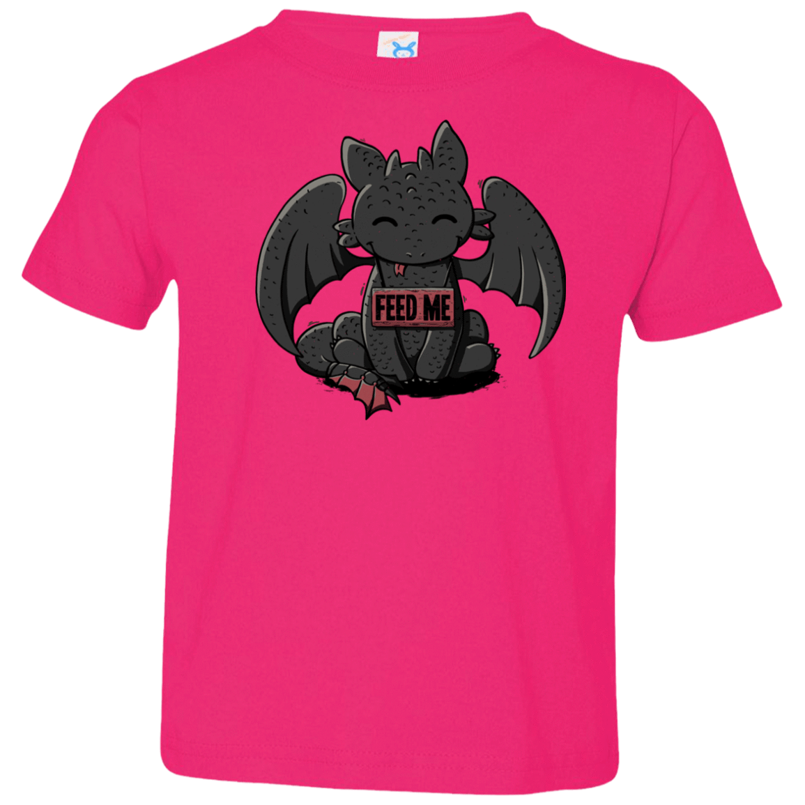 T-Shirts Hot Pink / 2T Toothless Feed Me Toddler Premium T-Shirt