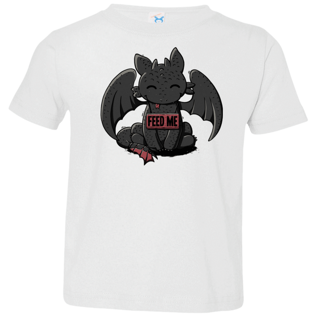 T-Shirts White / 2T Toothless Feed Me Toddler Premium T-Shirt