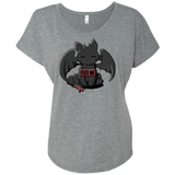 T-Shirts Premium Heather / X-Small Toothless Feed Me Triblend Dolman Sleeve