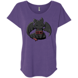 T-Shirts Purple Rush / X-Small Toothless Feed Me Triblend Dolman Sleeve