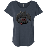 T-Shirts Vintage Navy / X-Small Toothless Feed Me Triblend Dolman Sleeve