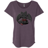 T-Shirts Vintage Purple / X-Small Toothless Feed Me Triblend Dolman Sleeve