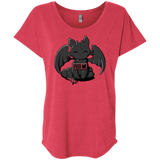 T-Shirts Vintage Red / X-Small Toothless Feed Me Triblend Dolman Sleeve