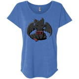 T-Shirts Vintage Royal / X-Small Toothless Feed Me Triblend Dolman Sleeve