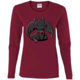 T-Shirts Cardinal / S Toothless Feed Me Women's Long Sleeve T-Shirt