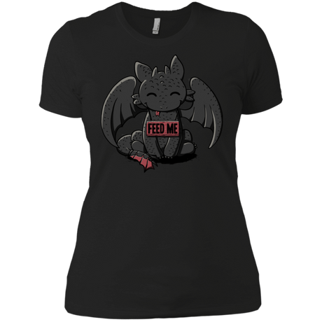 T-Shirts Black / X-Small Toothless Feed Me Women's Premium T-Shirt