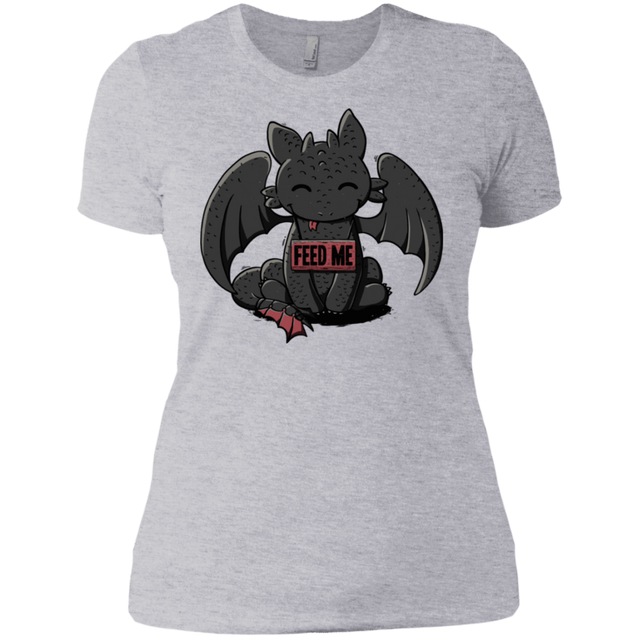 T-Shirts Heather Grey / X-Small Toothless Feed Me Women's Premium T-Shirt