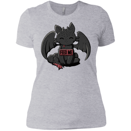 T-Shirts Heather Grey / X-Small Toothless Feed Me Women's Premium T-Shirt