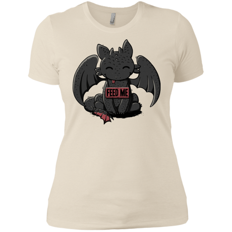 T-Shirts Ivory/ / X-Small Toothless Feed Me Women's Premium T-Shirt