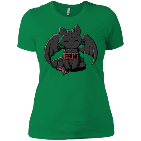 T-Shirts Kelly Green / X-Small Toothless Feed Me Women's Premium T-Shirt