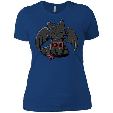 T-Shirts Royal / X-Small Toothless Feed Me Women's Premium T-Shirt