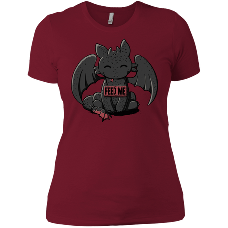 T-Shirts Scarlet / S Toothless Feed Me Women's Premium T-Shirt