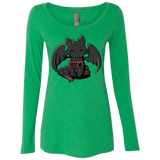 T-Shirts Envy / S Toothless Feed Me Women's Triblend Long Sleeve Shirt