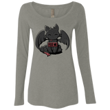 T-Shirts Venetian Grey / S Toothless Feed Me Women's Triblend Long Sleeve Shirt