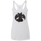 T-Shirts Heather White / X-Small Toothless Feed Me Women's Triblend Racerback Tank